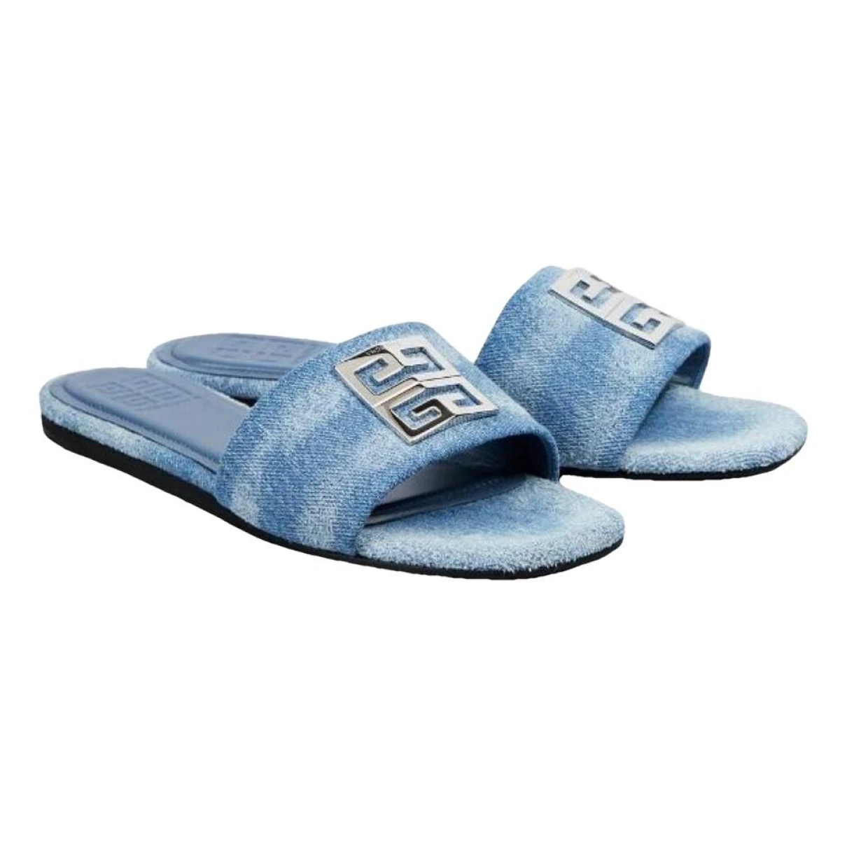 Pre-owned Givenchy Cloth Sandal In Blue