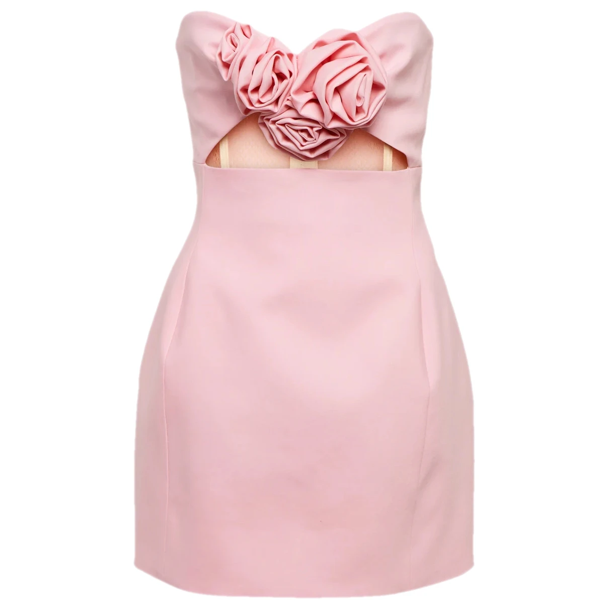 Pre-owned Magda Butrym Wool Mini Dress In Pink