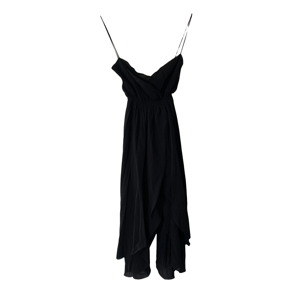 Pre-owned Fendi Silk Mini Dress In Black