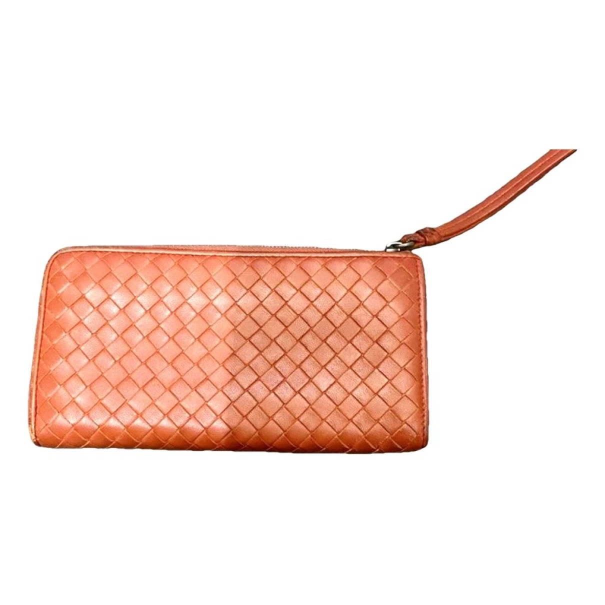 Pre-owned Bottega Veneta Leather Purse In Orange