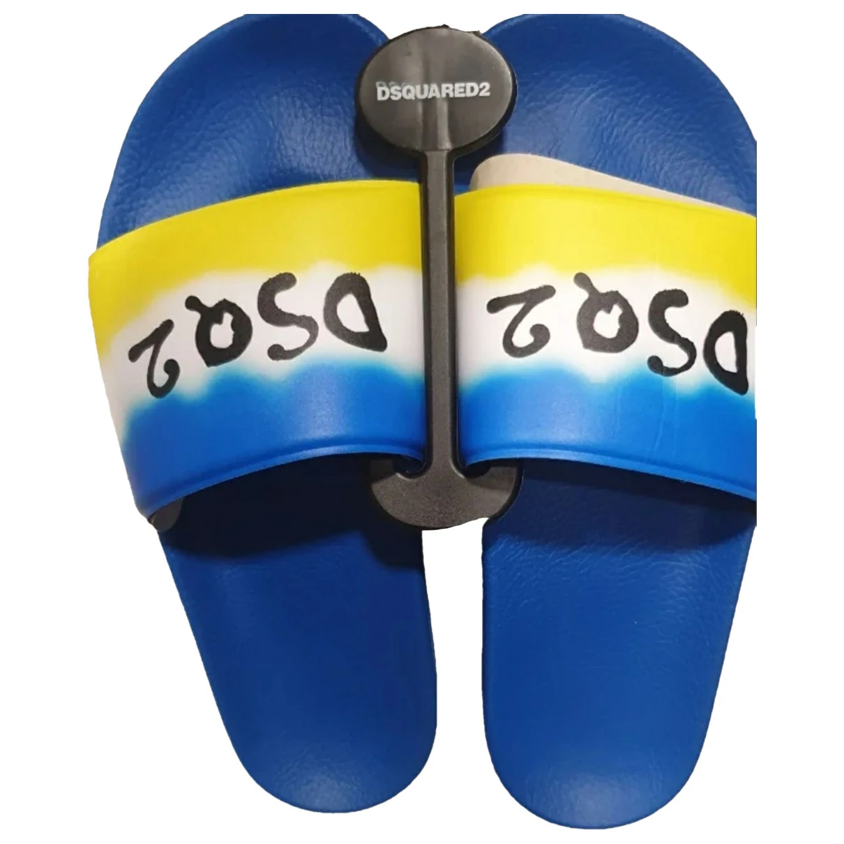 Pre-owned Dsquared2 Flip Flops In Blue