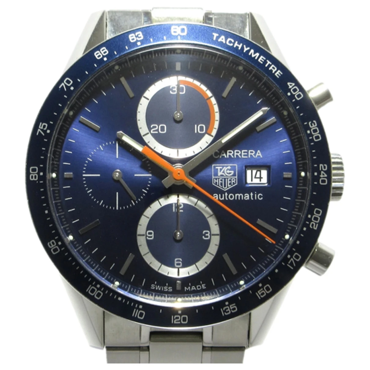 Pre-owned Tag Heuer Carrera Watch In Silver