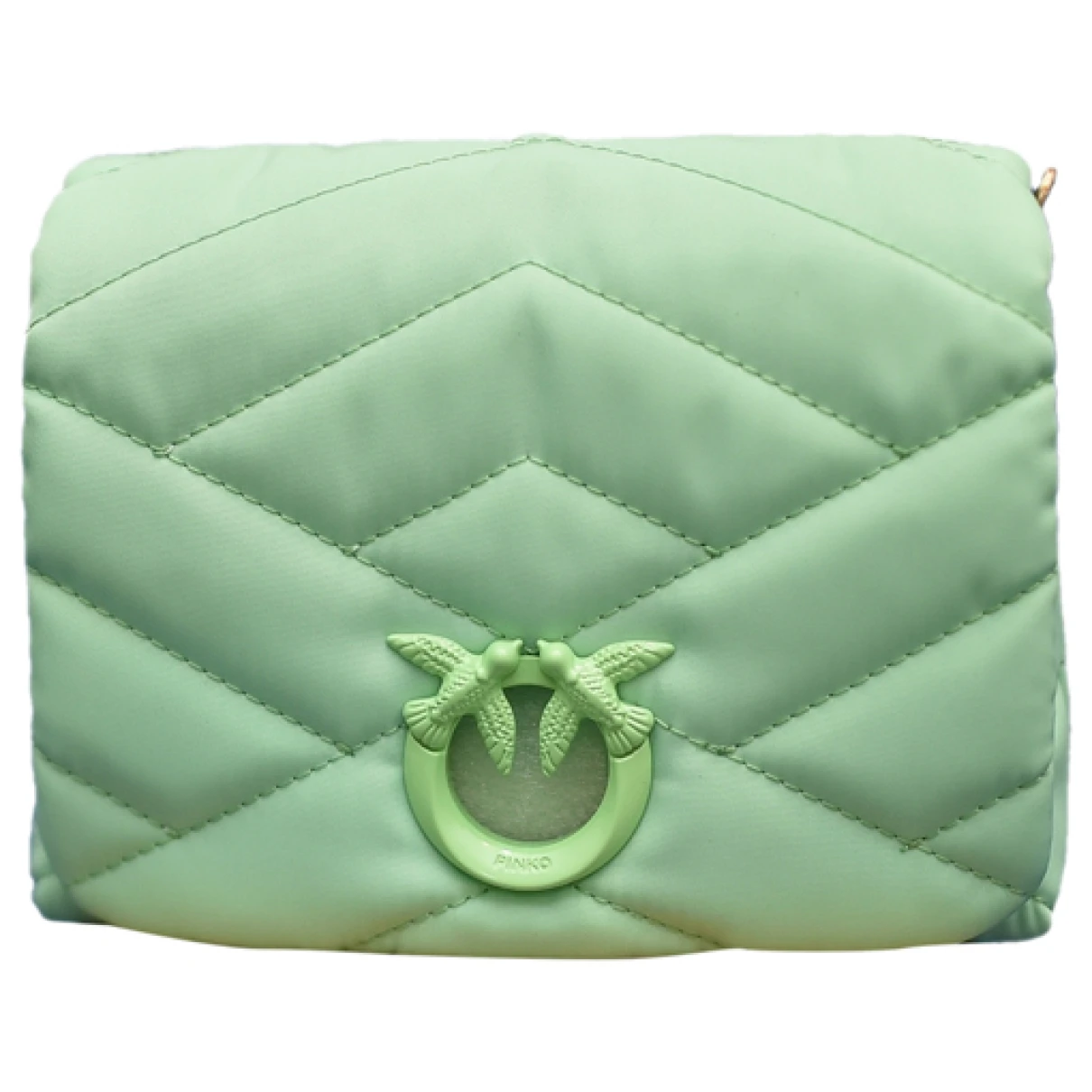 Pre-owned Pinko Love Bag Crossbody Bag In Green