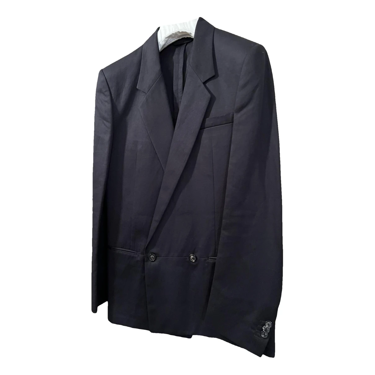 Pre-owned Maison Margiela Linen Jacket In Blue