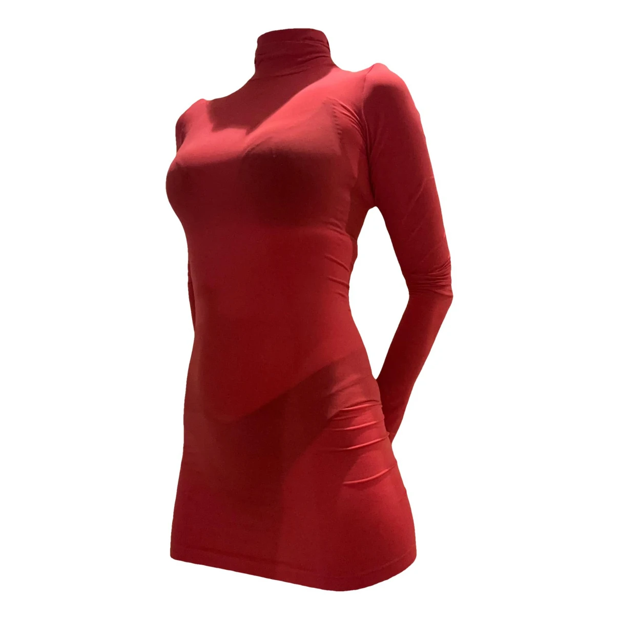 Pre-owned Wolford Mini Dress In Red