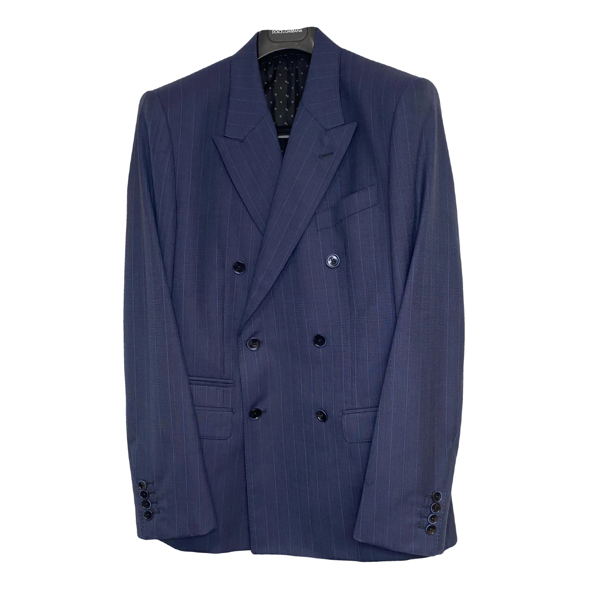 Pre-owned Dolce & Gabbana Wool Jacket In Blue