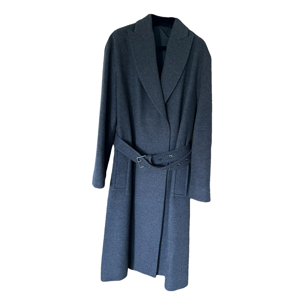 Pre-owned Brunello Cucinelli Wool Coat In Anthracite