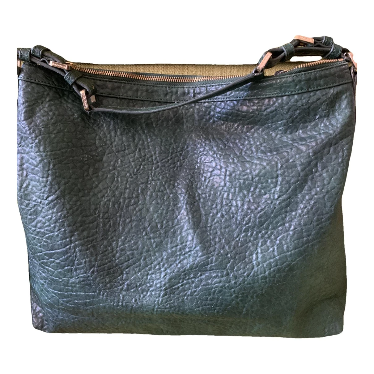 Pre-owned Pollini Leather Handbag In Green