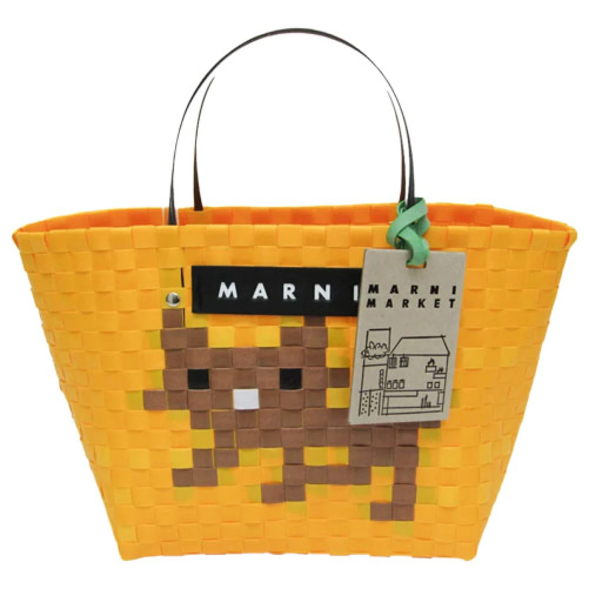Pre-owned Marni Cloth Handbag In Yellow