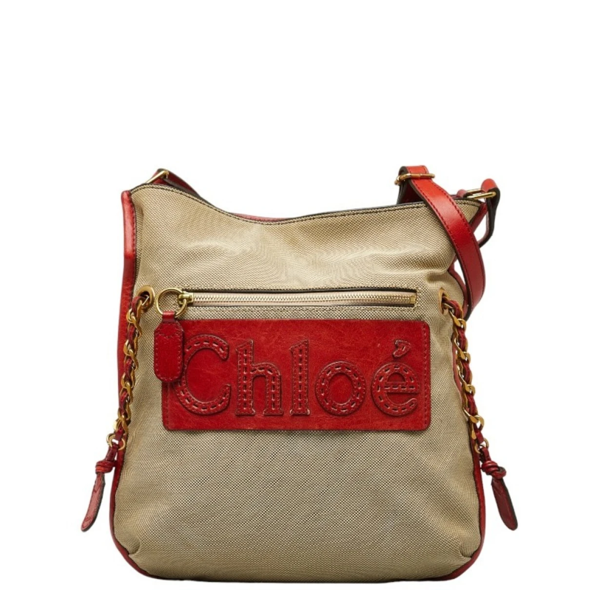 Pre-owned Chloé Cloth Handbag In Beige