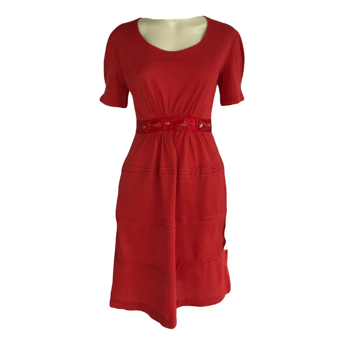Pre-owned Anna Molinari Mid-length Dress In Red