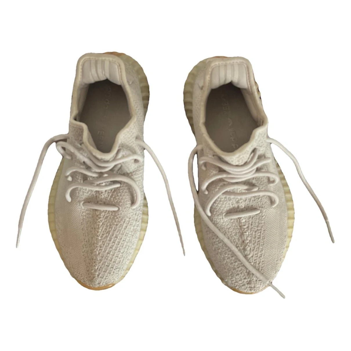 Pre-owned Yeezy X Adidas Cloth Trainers In Beige