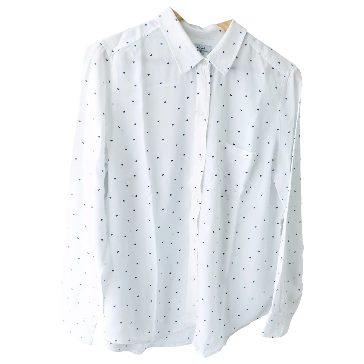 Pre-owned Rails Silk Shirt In White