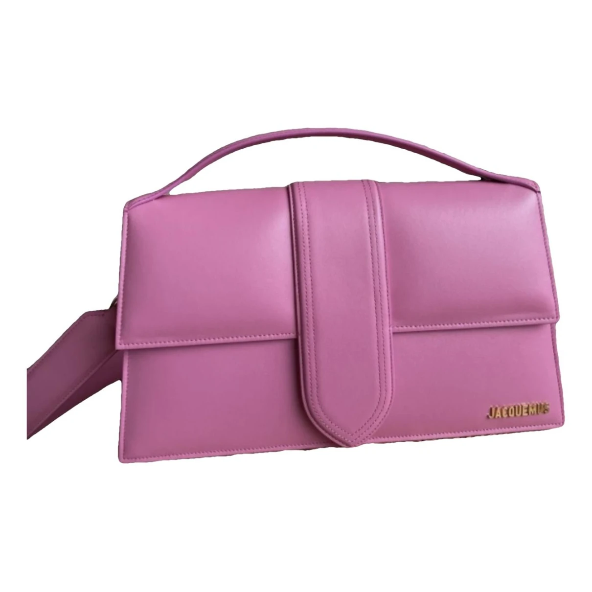 Pre-owned Jacquemus Bambimou Leather Crossbody Bag In Pink