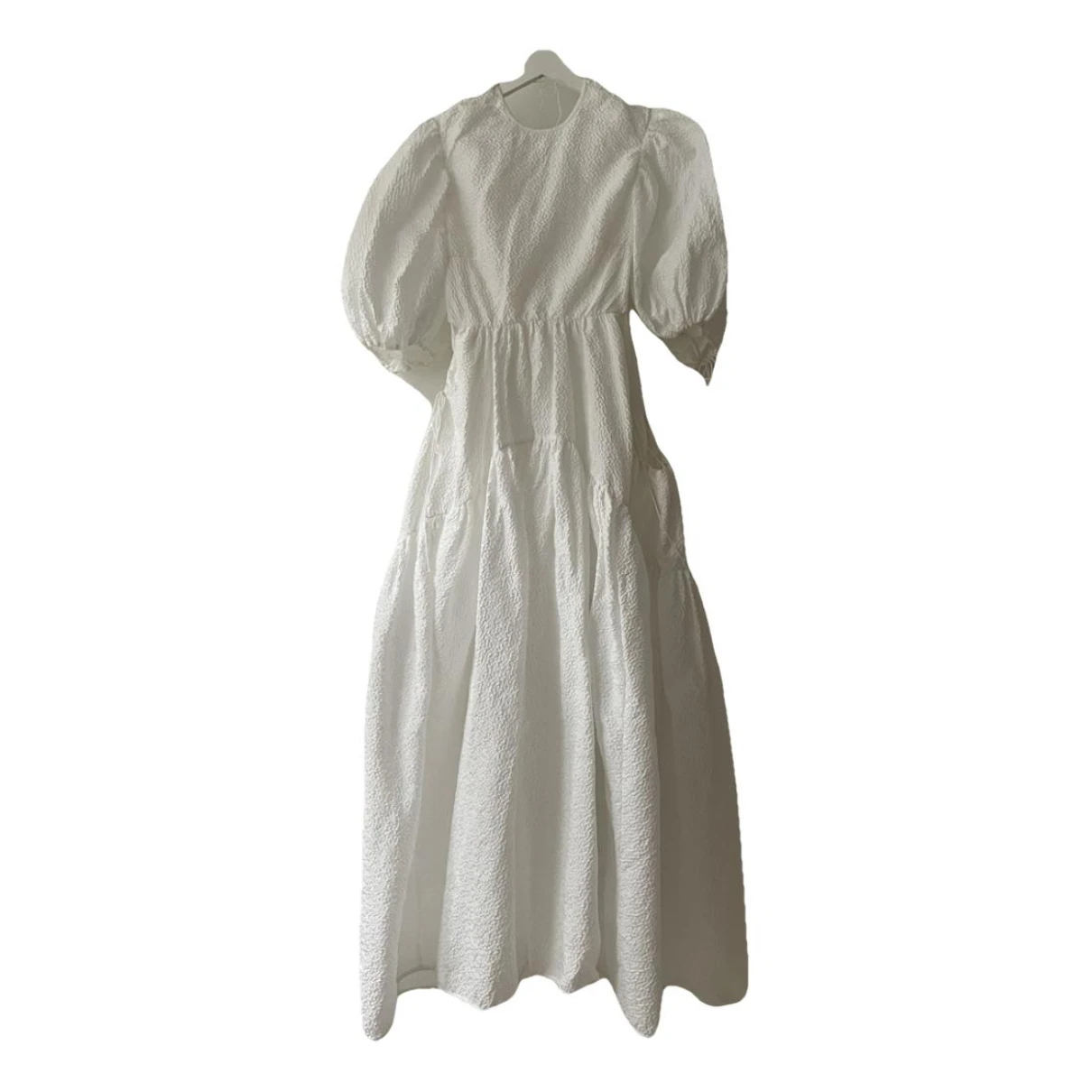 Pre-owned Cecilie Bahnsen Maxi Dress In White