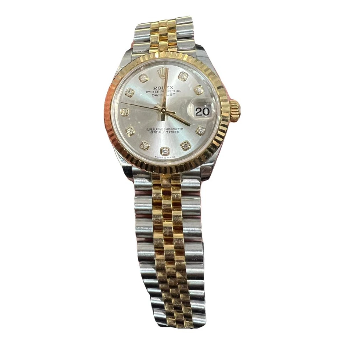 Pre-owned Rolex Datejust 31mm Watch In Silver