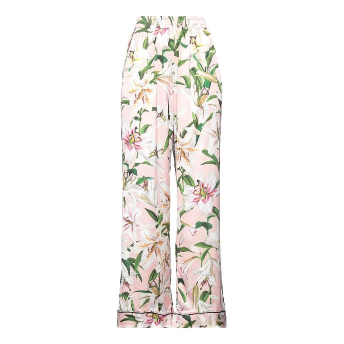 Pre-owned Dolce & Gabbana Trousers In Pink