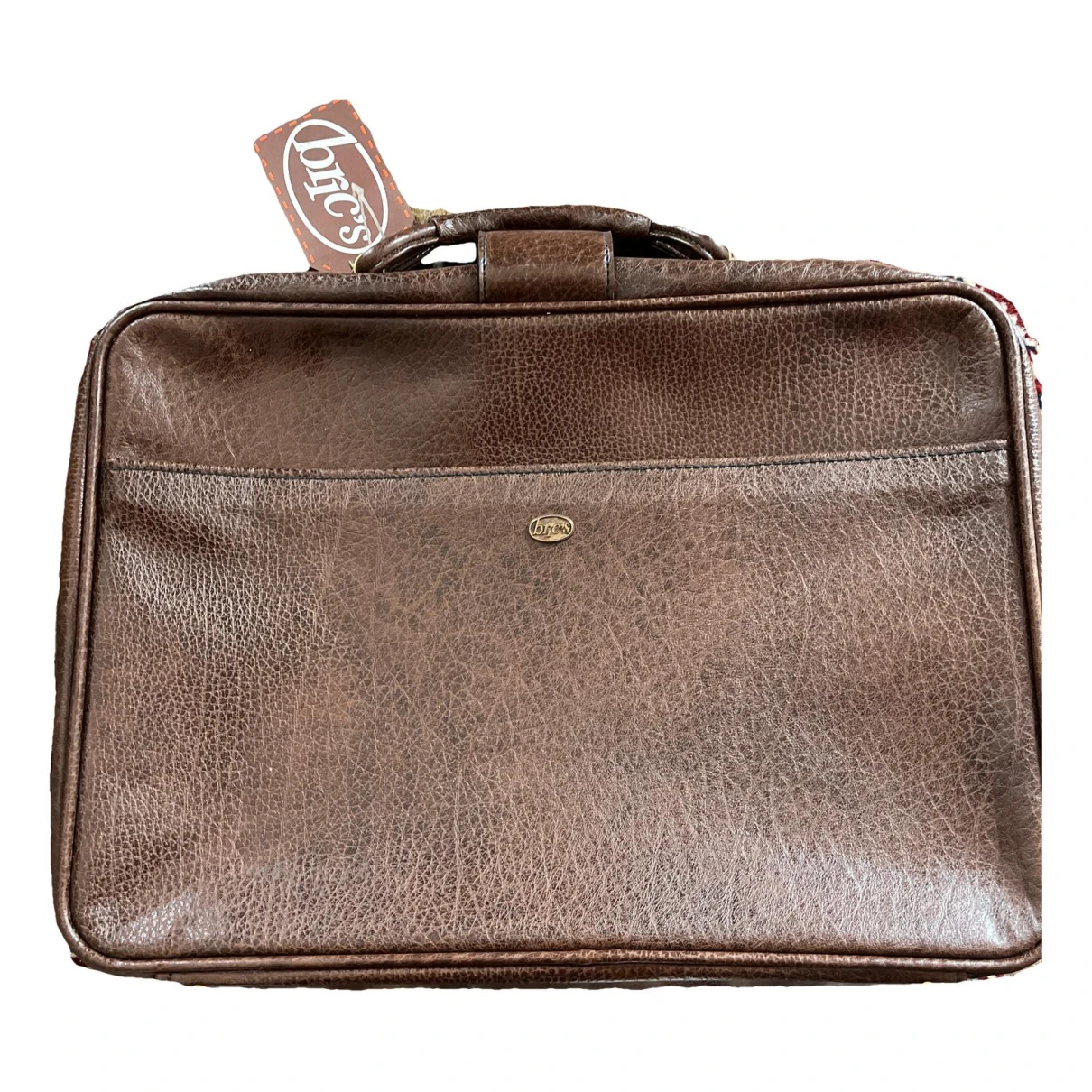 Pre-owned Bric's Vegan Leather Bag In Brown