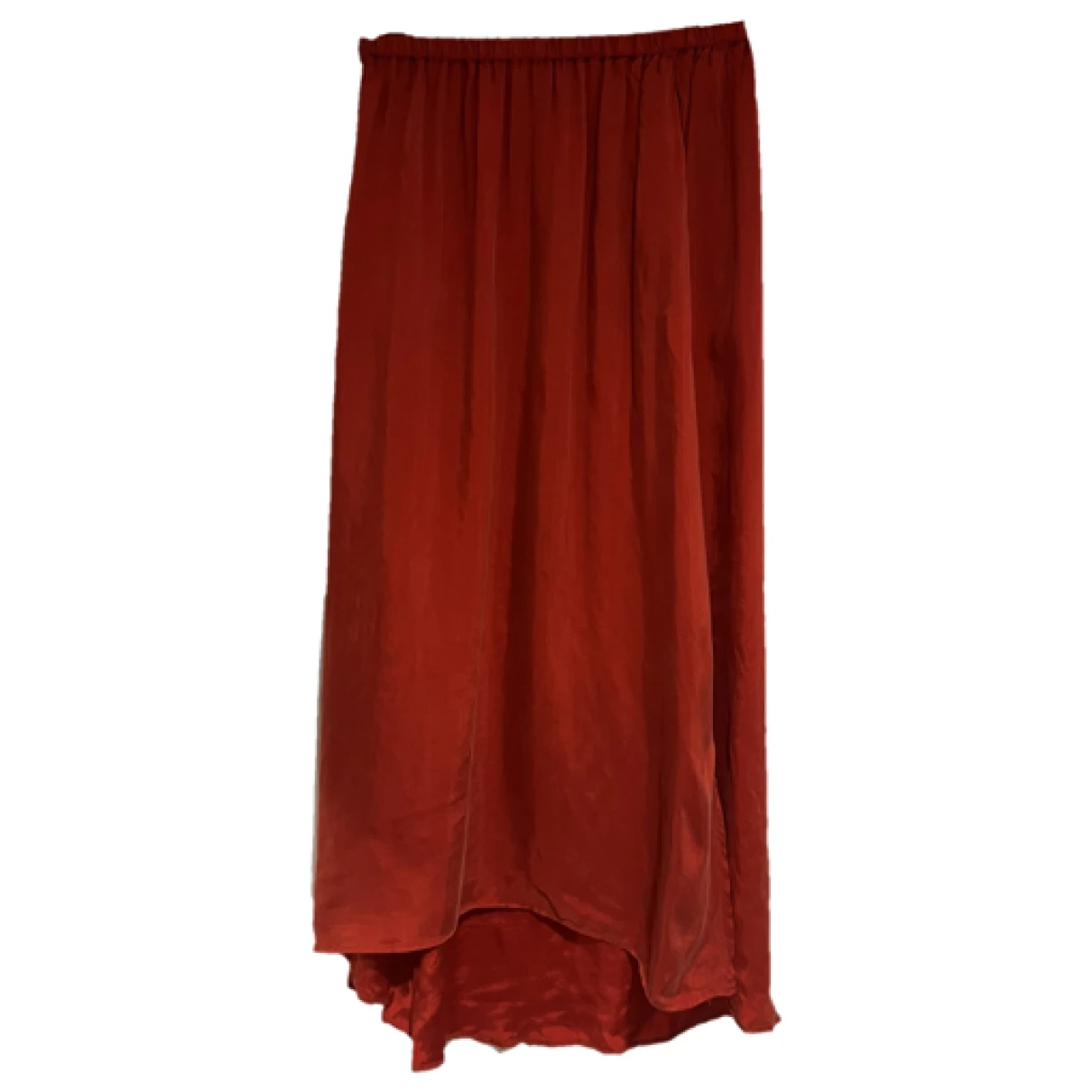 Pre-owned American Vintage Maxi Skirt In Red