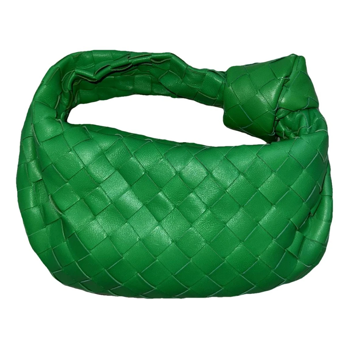 Pre-owned Bottega Veneta Jodie Leather Handbag In Green