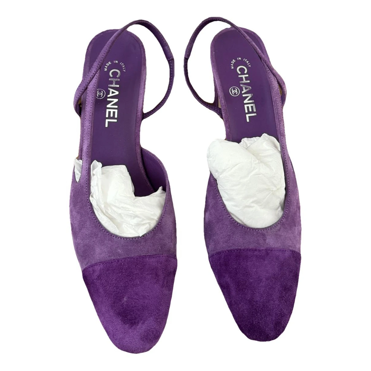 Pre-owned Chanel Heels In Purple