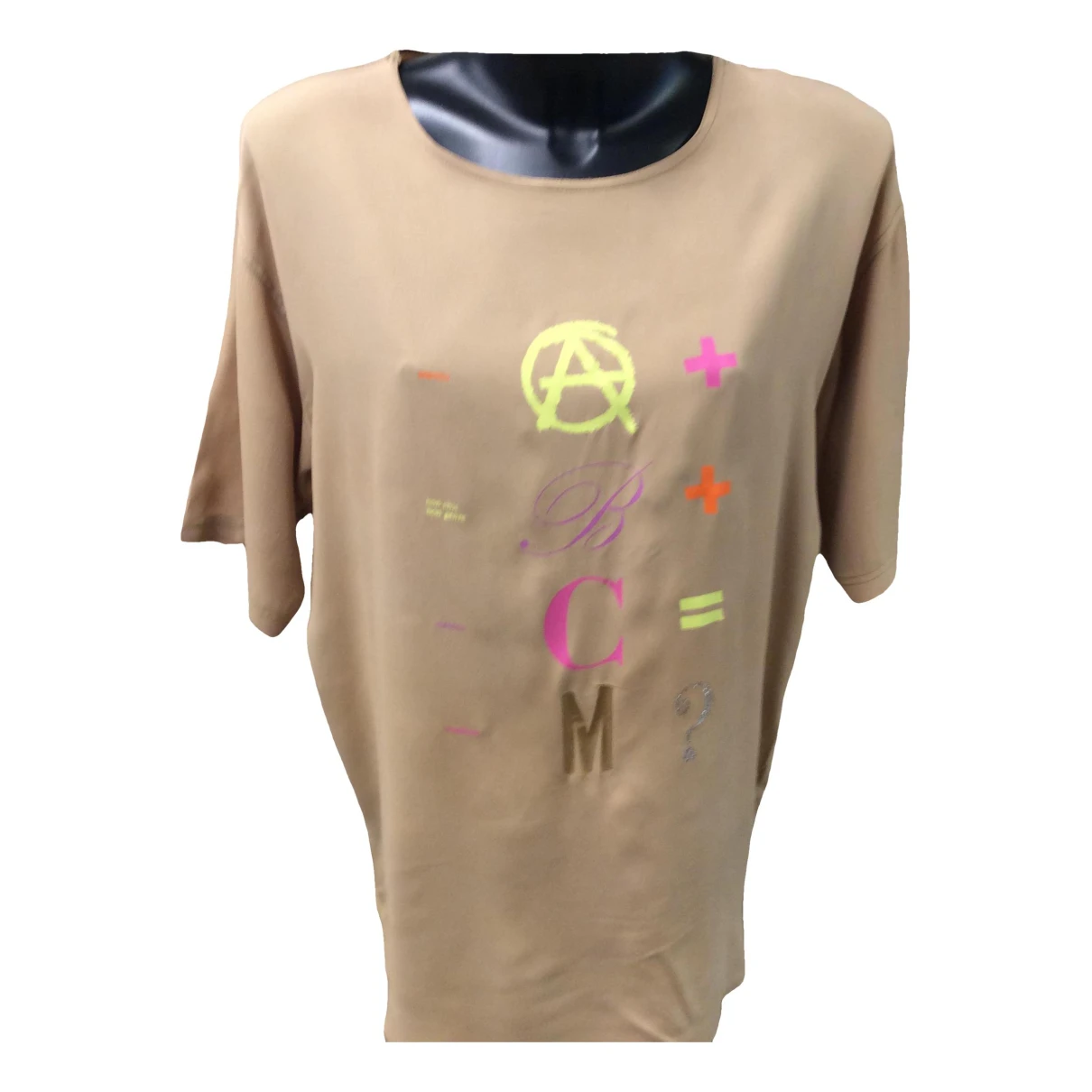 Pre-owned Moschino Silk Top In Brown