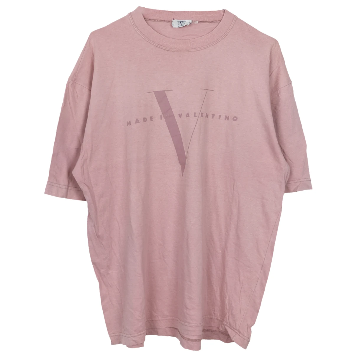 Pre-owned Valentino Vlogo T-shirt In Pink