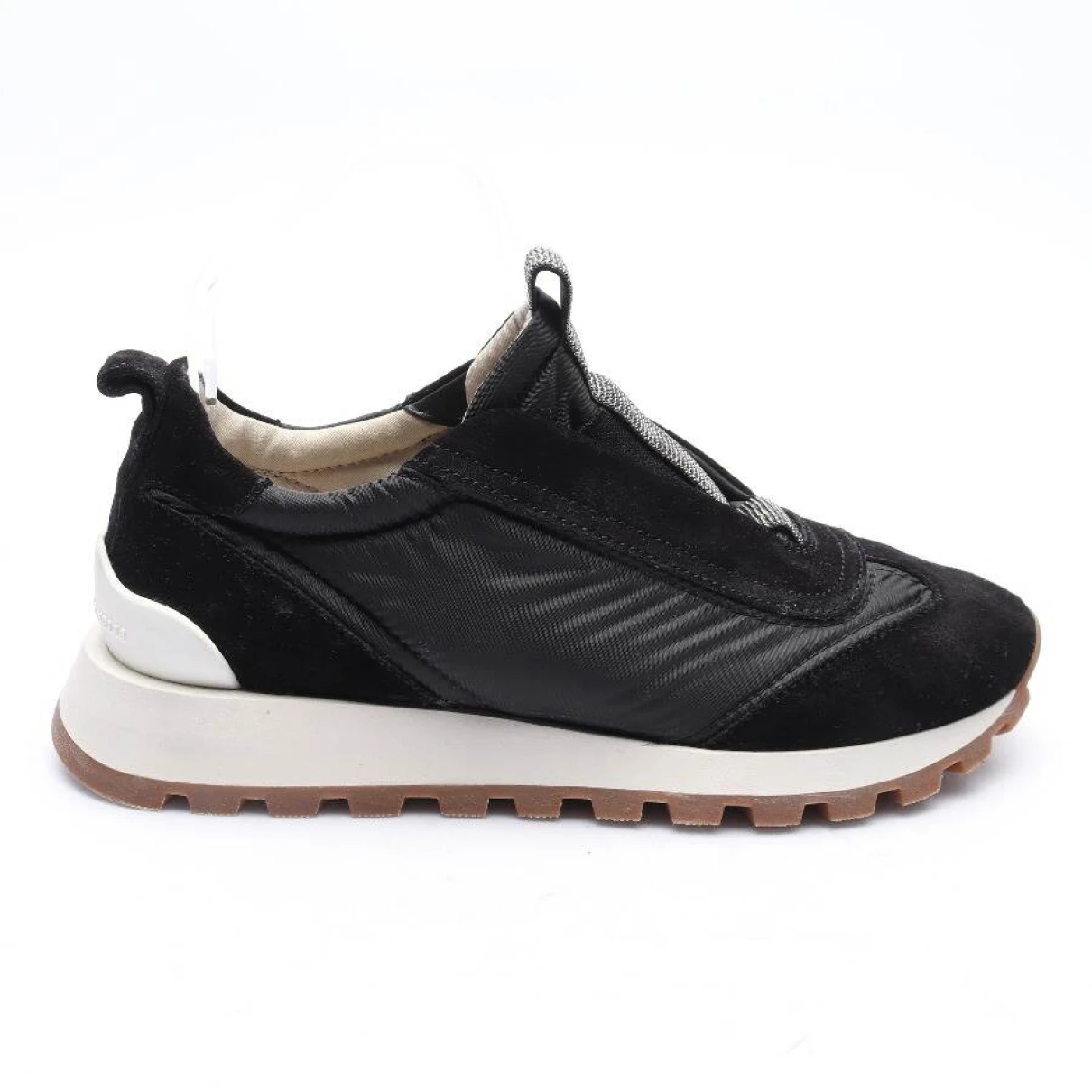 Pre-owned Brunello Cucinelli Leather Trainers In Black