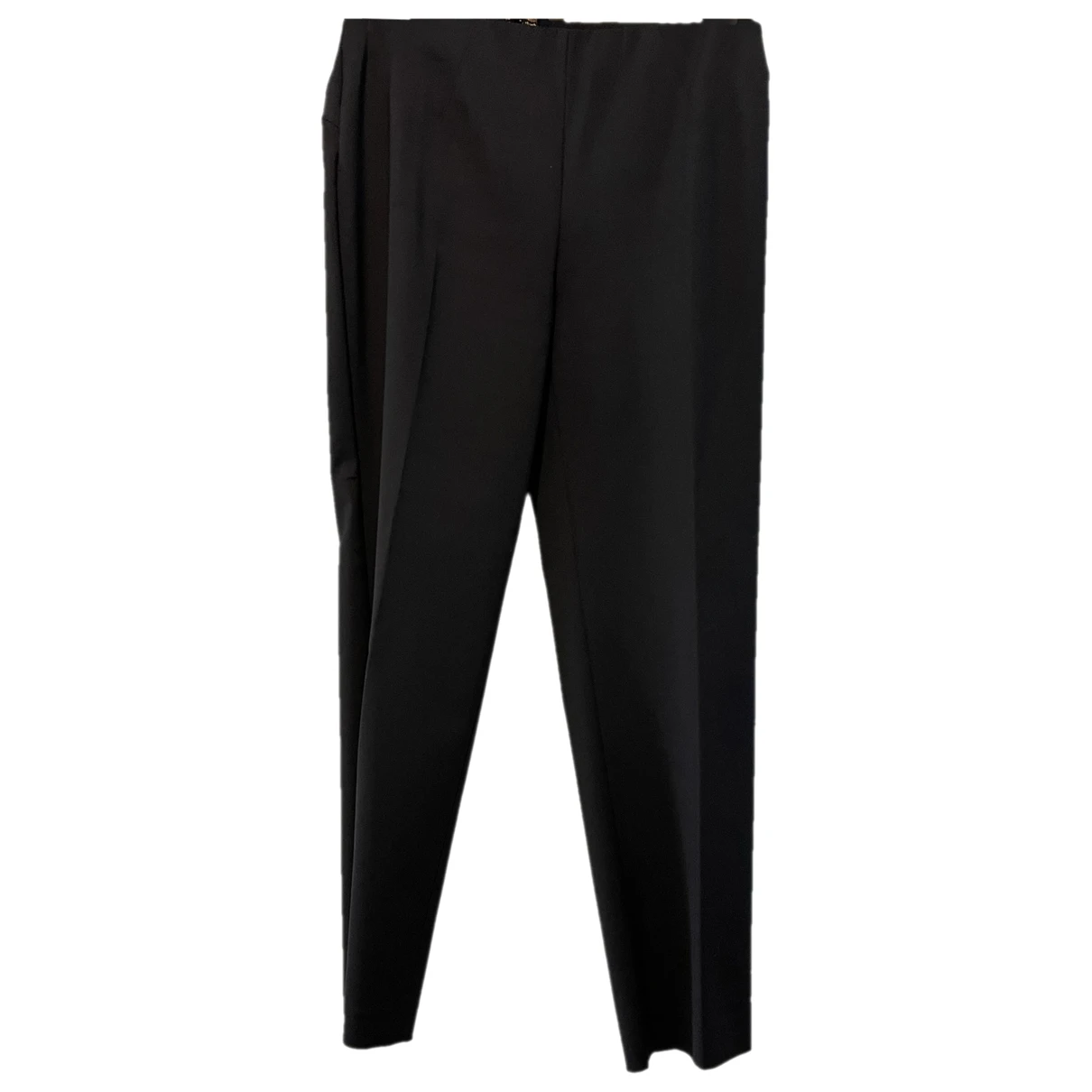 Pre-owned Les Copains Straight Pants In Black