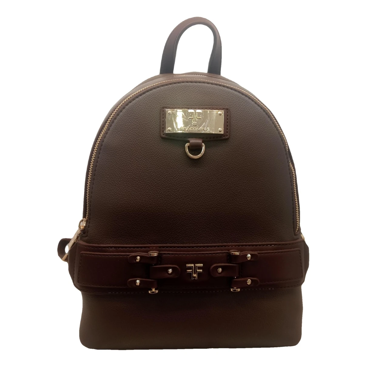 Pre-owned Fracomina Leather Backpack In Brown