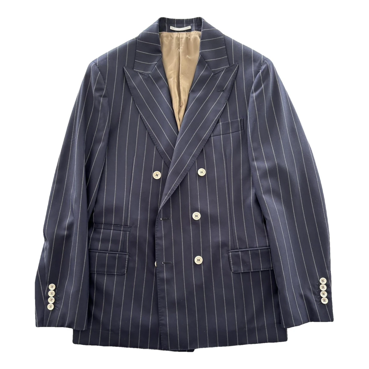 Pre-owned Brunello Cucinelli Velvet Suit In Blue