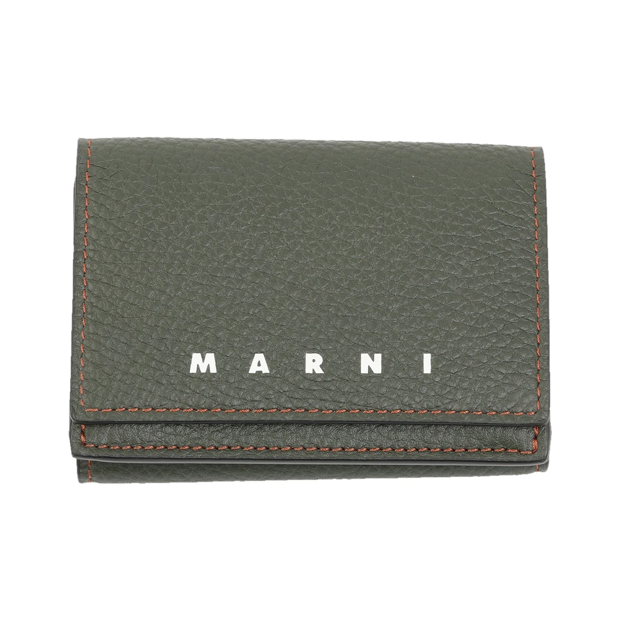 Pre-owned Marni Leather Wallet In Green
