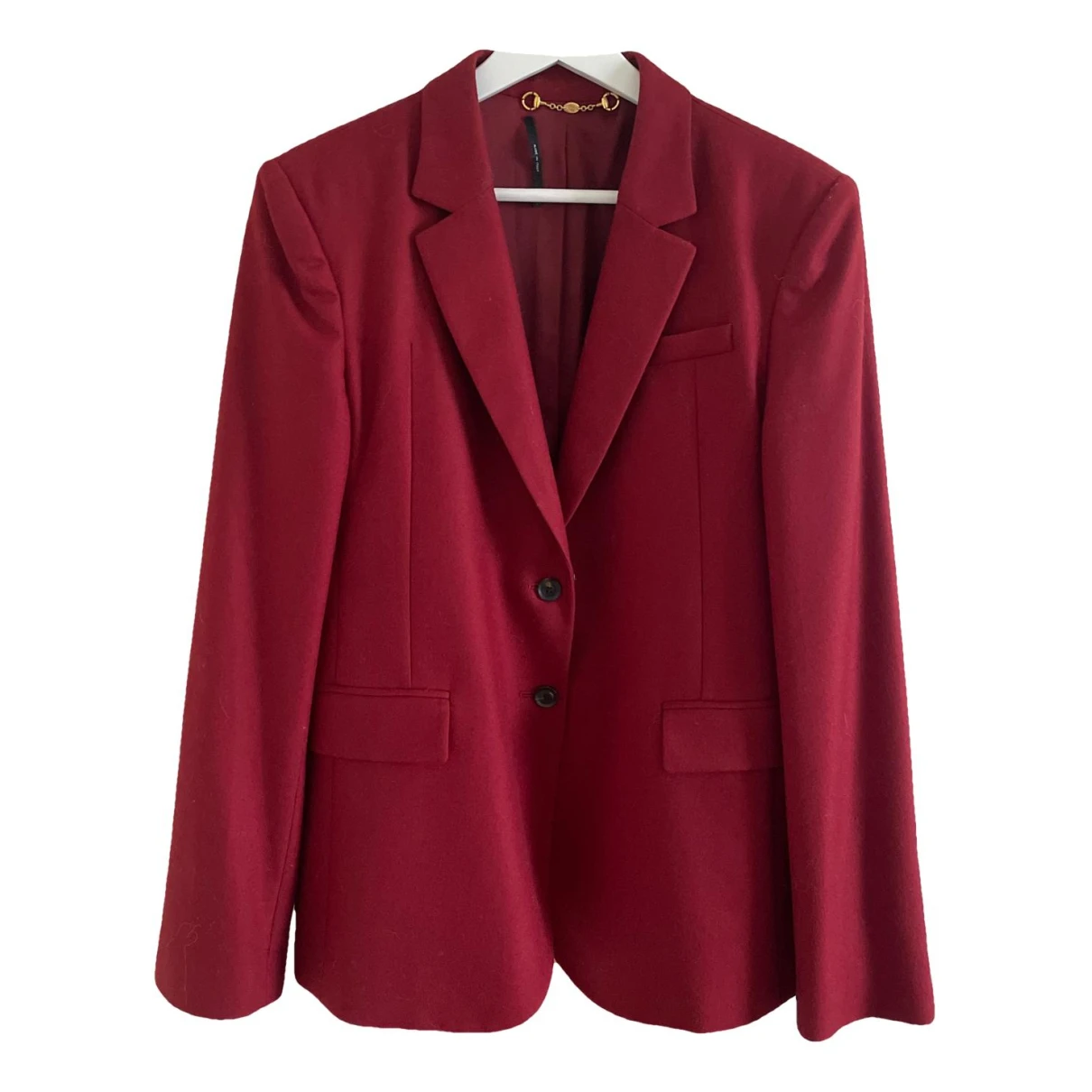 Pre-owned Gucci Wool Suit Jacket In Red
