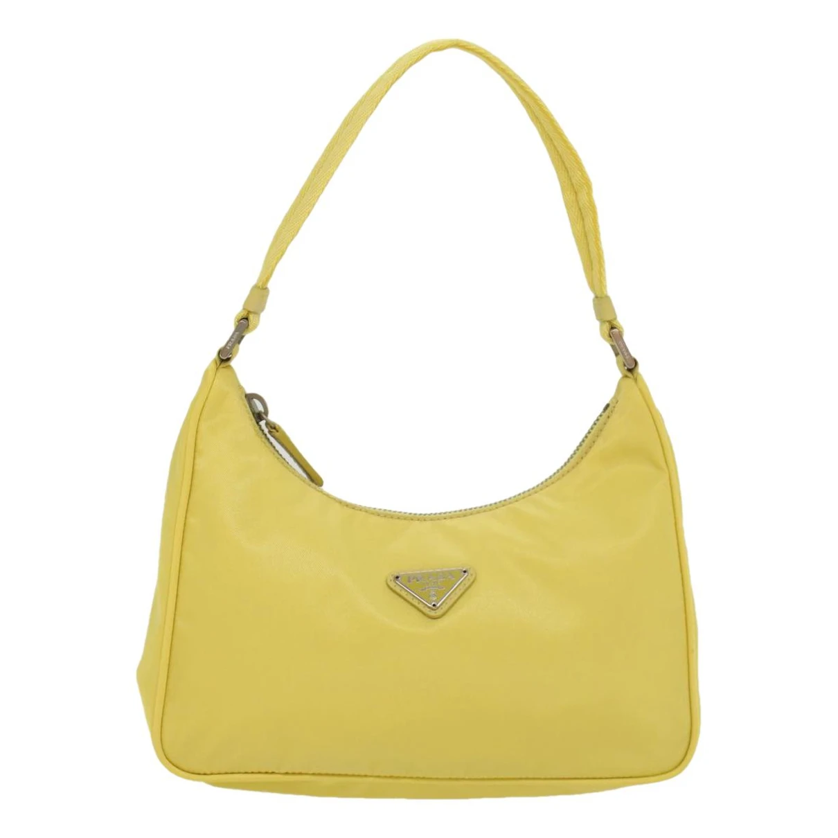 Pre-owned Prada Clutch Bag In Yellow