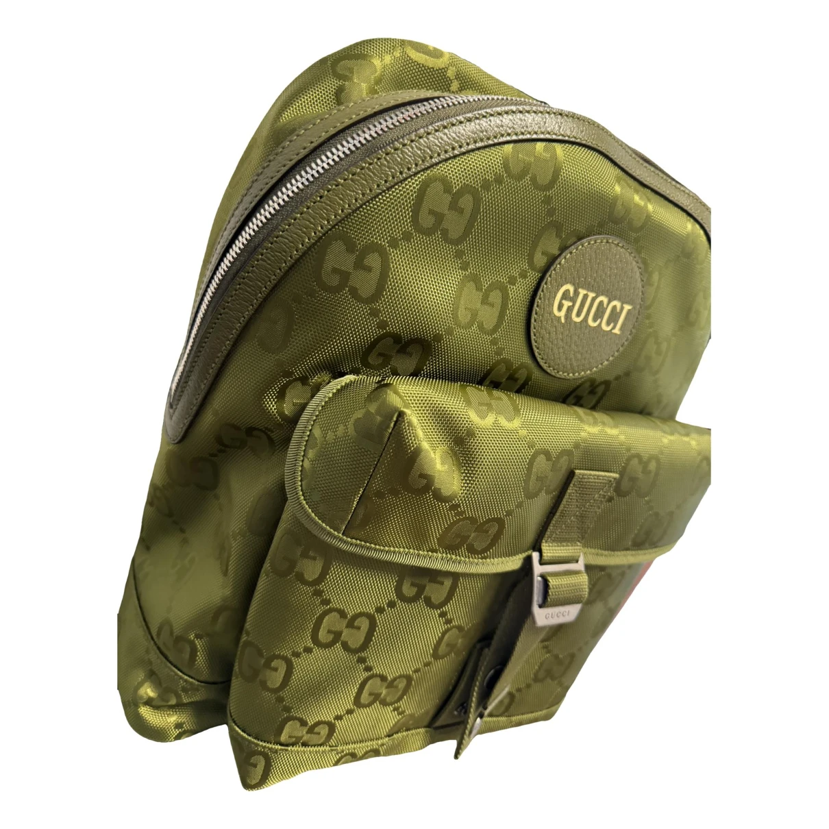 Pre-owned Gucci Backpack In Green