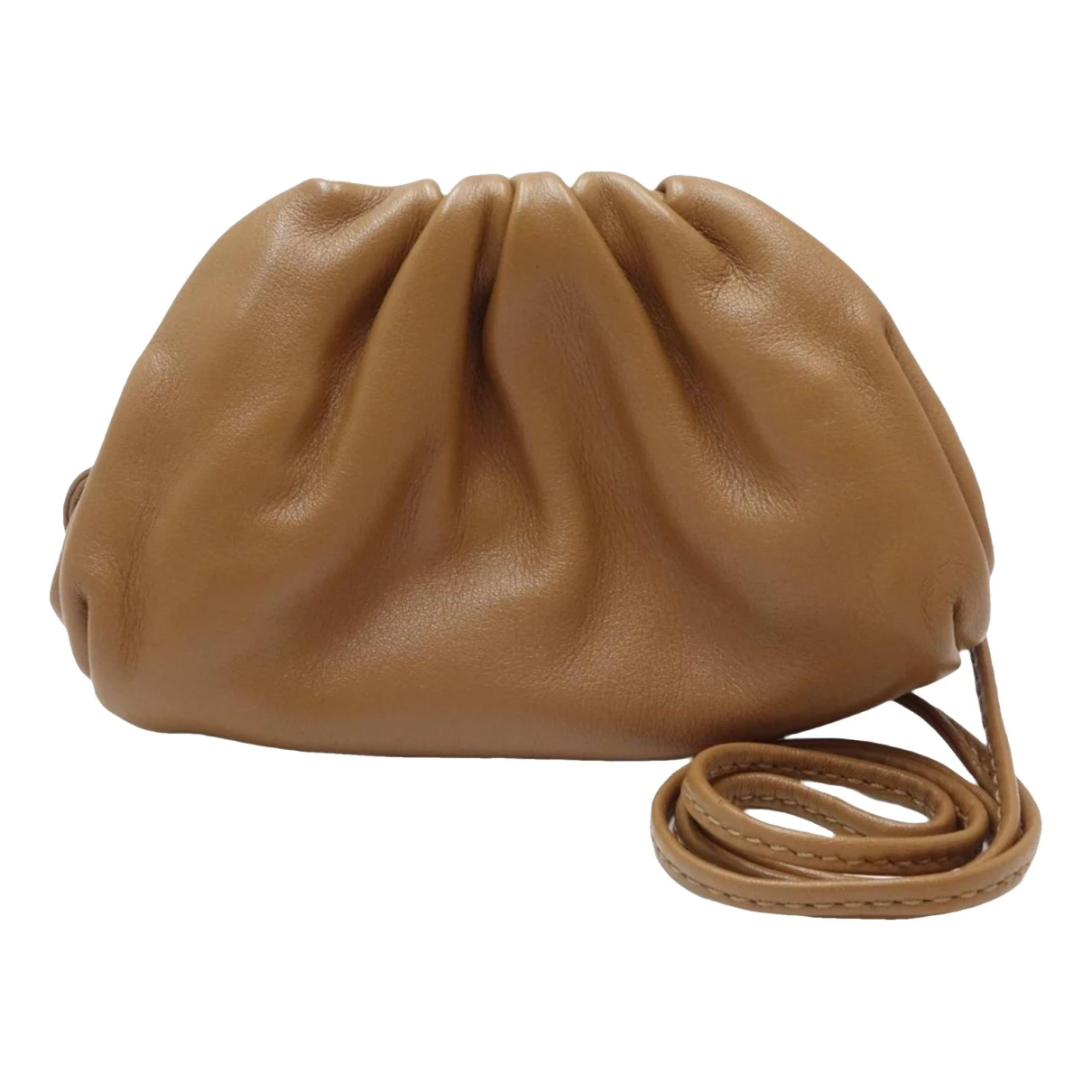 Pre-owned Bottega Veneta Pouch Leather Clutch Bag In Brown