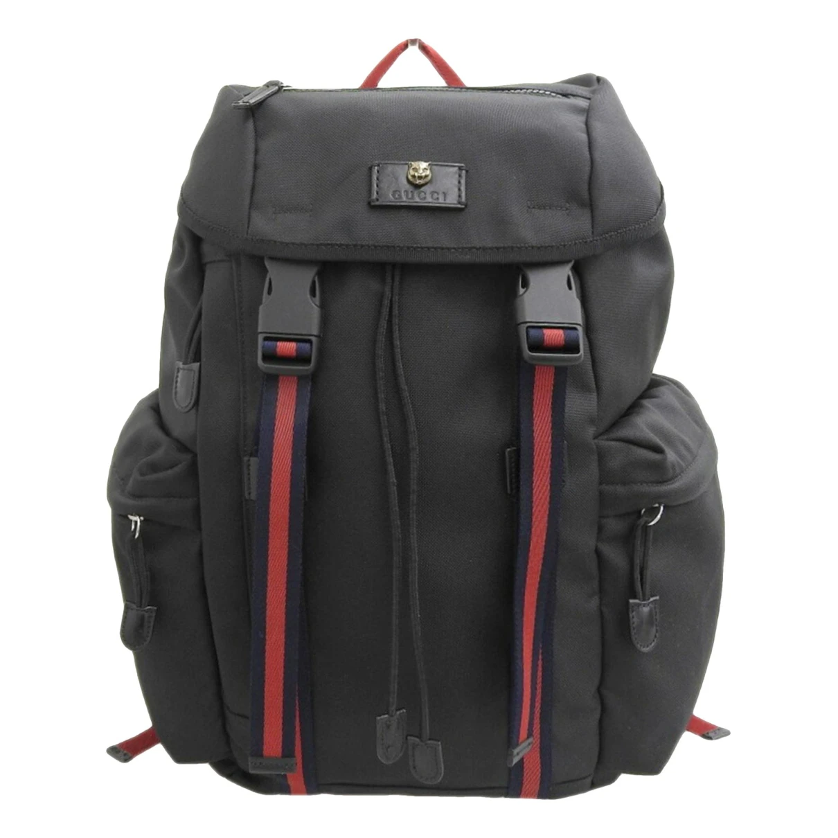 Pre-owned Gucci Backpack In Black