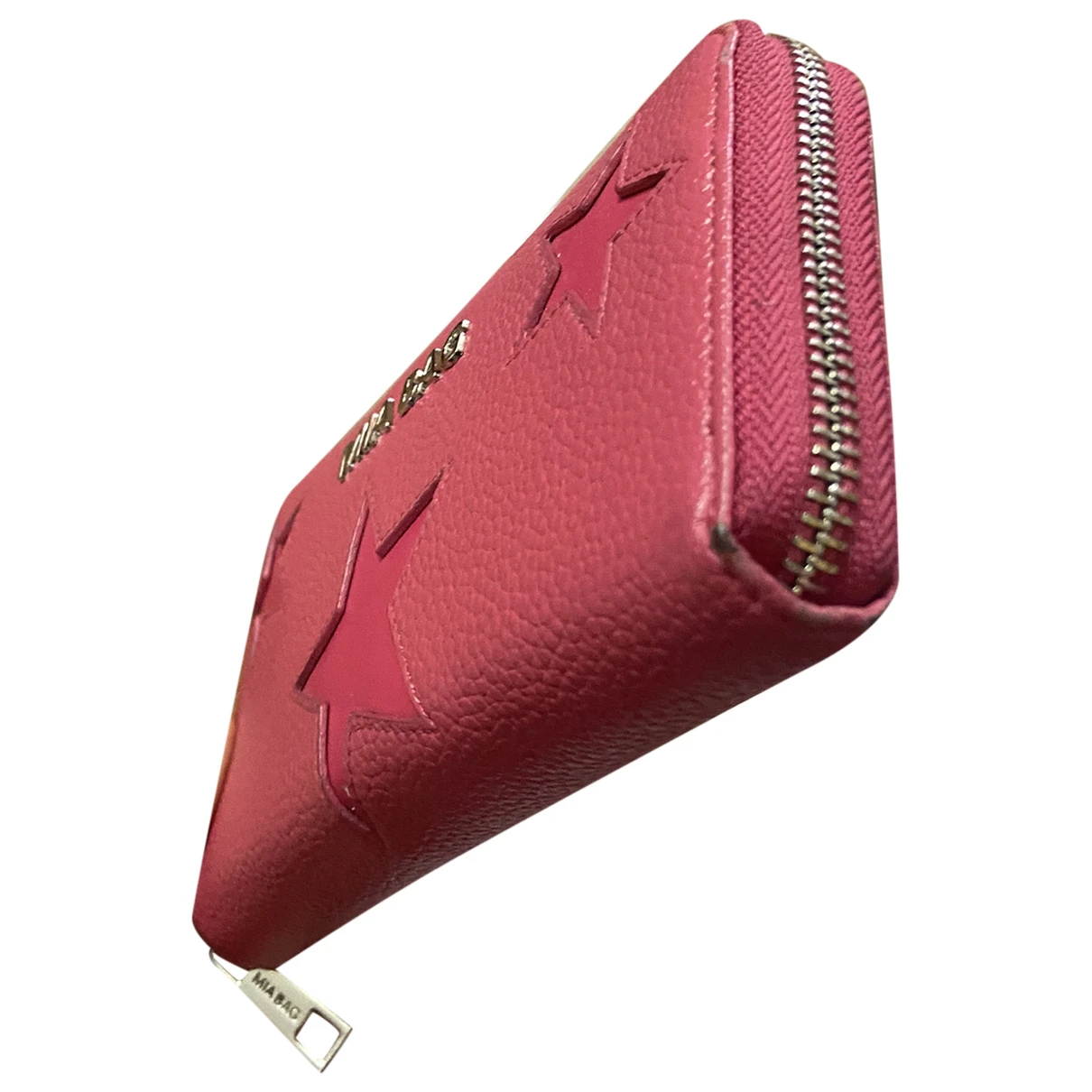 Pre-owned Mia Bag Leather Wallet In Pink
