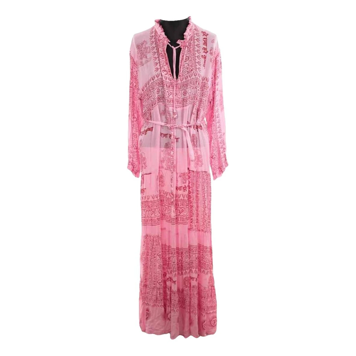 Pre-owned Maria De La Orden Maxi Dress In Pink