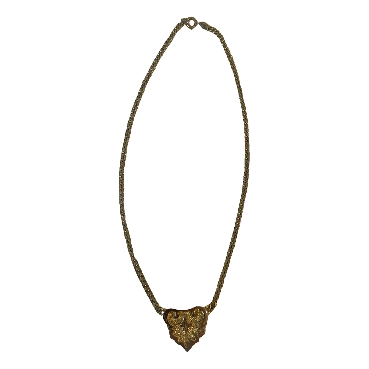 Pre-owned Balmain Necklace In Gold