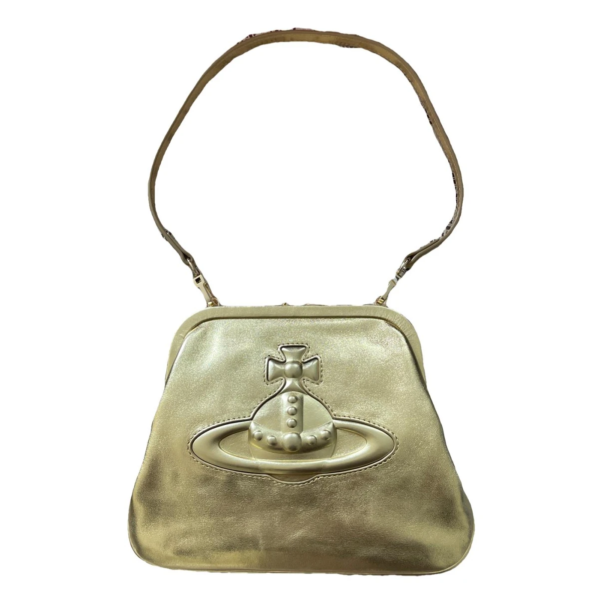 Pre-owned Vivienne Westwood Leather Handbag In Gold