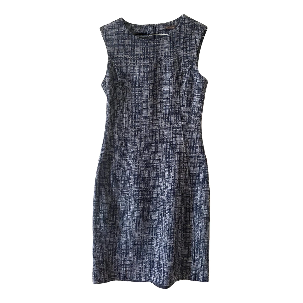 Pre-owned Peserico Wool Mid-length Dress In Blue