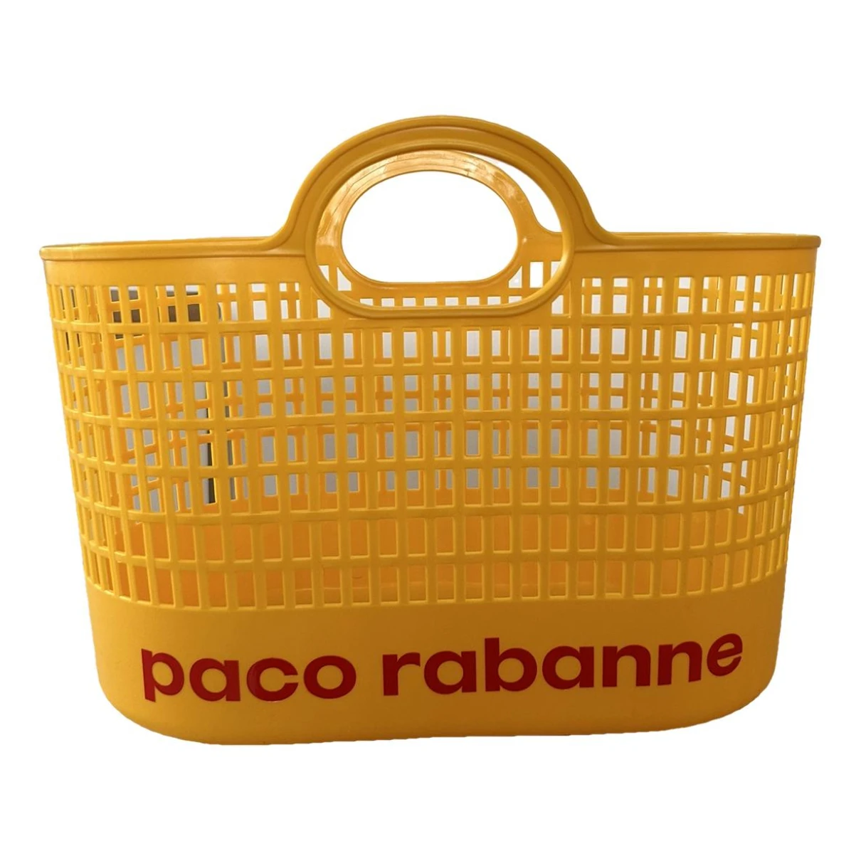 Pre-owned Paco Rabanne Tote In Yellow