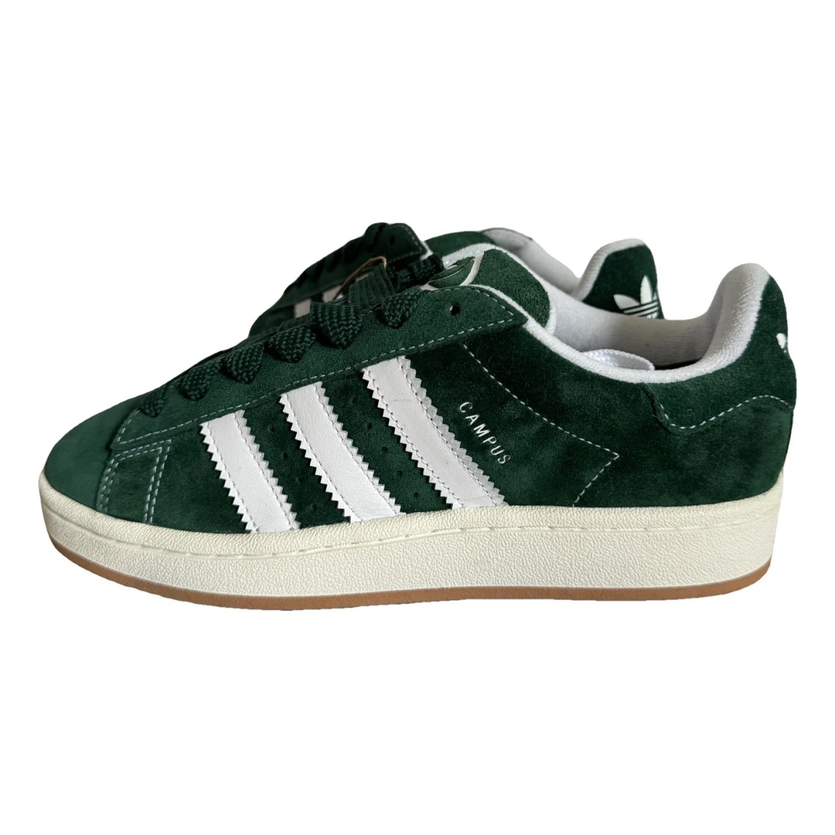 Pre-owned Adidas Originals Leather Flats In Green