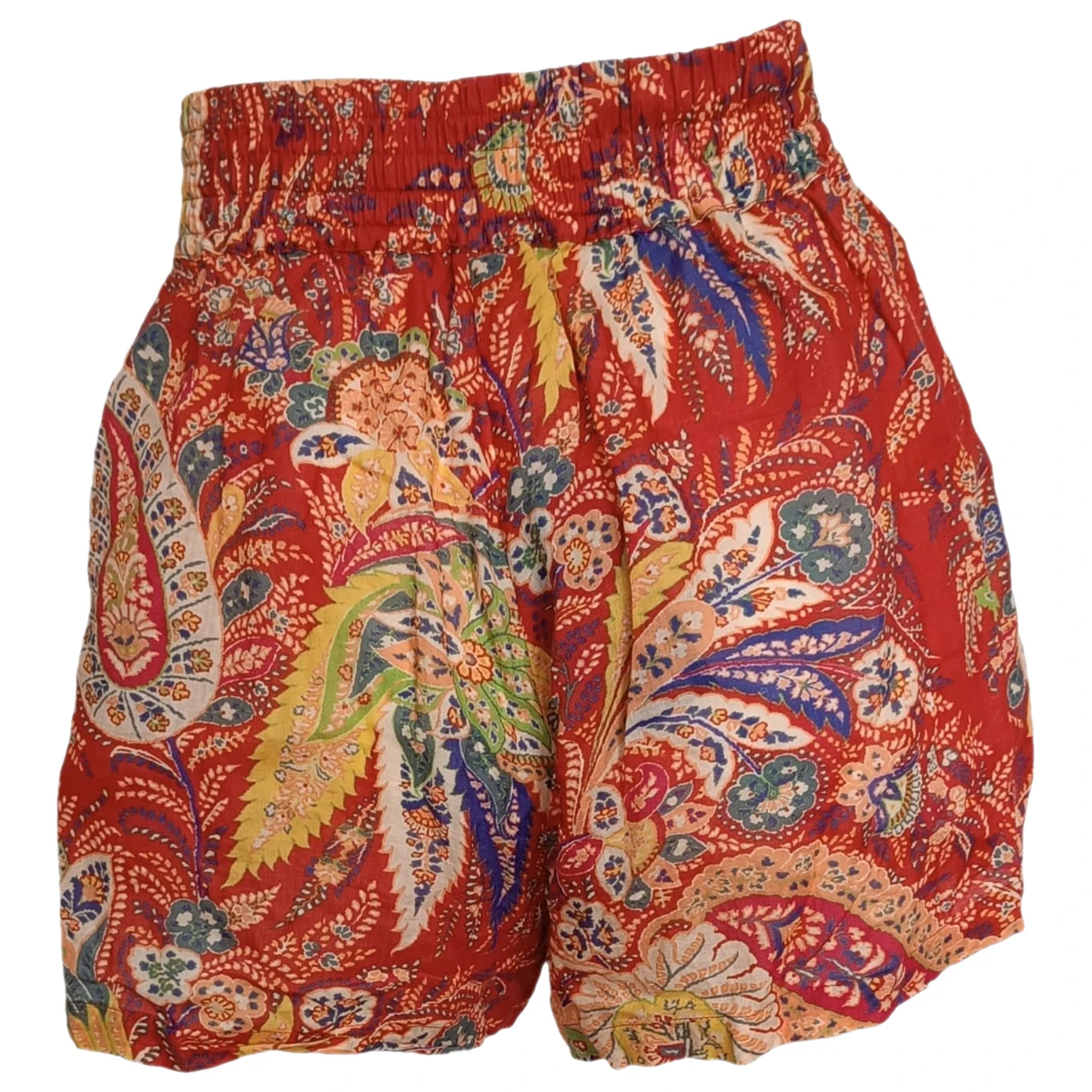 Pre-owned Etro Cloth Mini Short In Multicolour