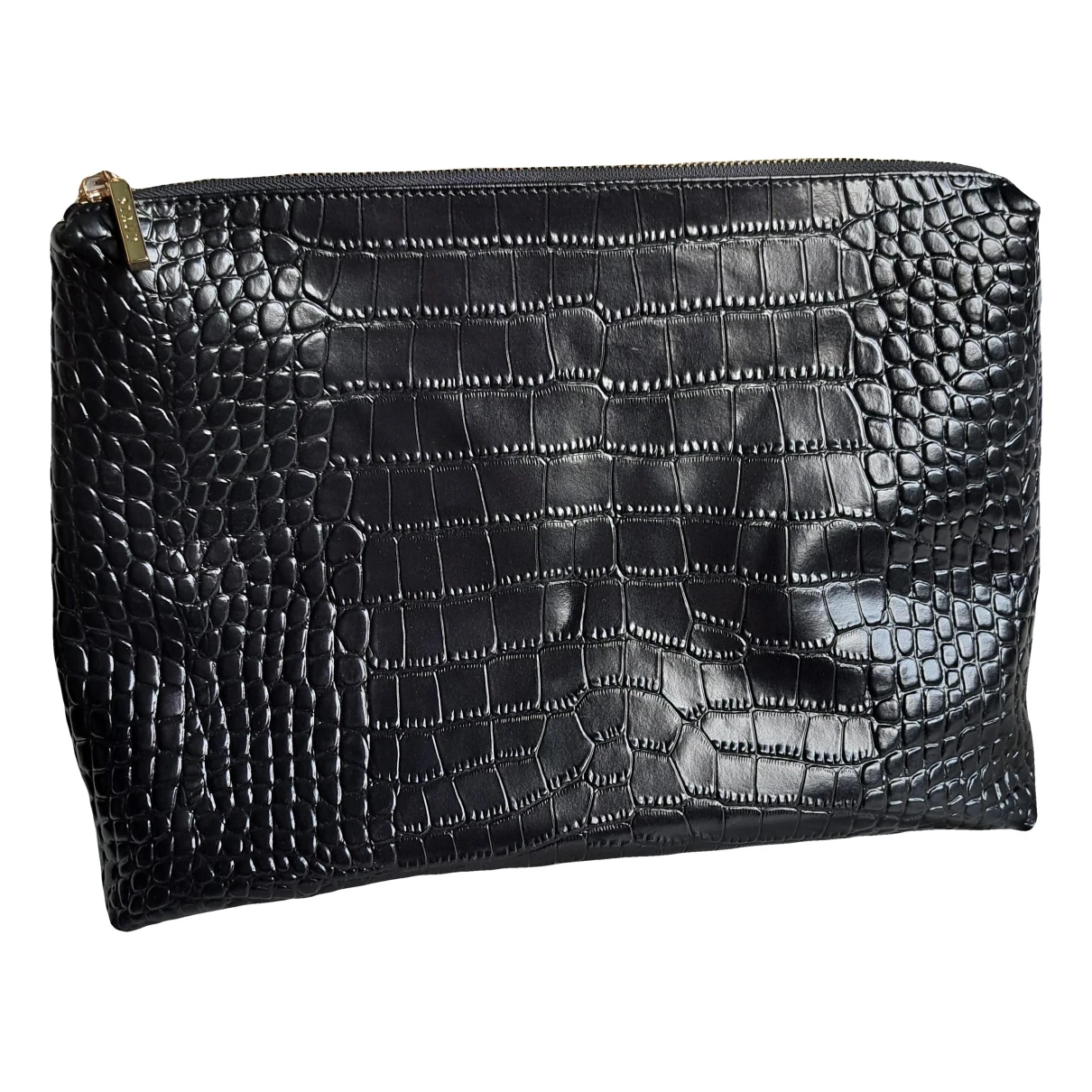 Pre-owned Staud Shirley Leather Handbag In Black