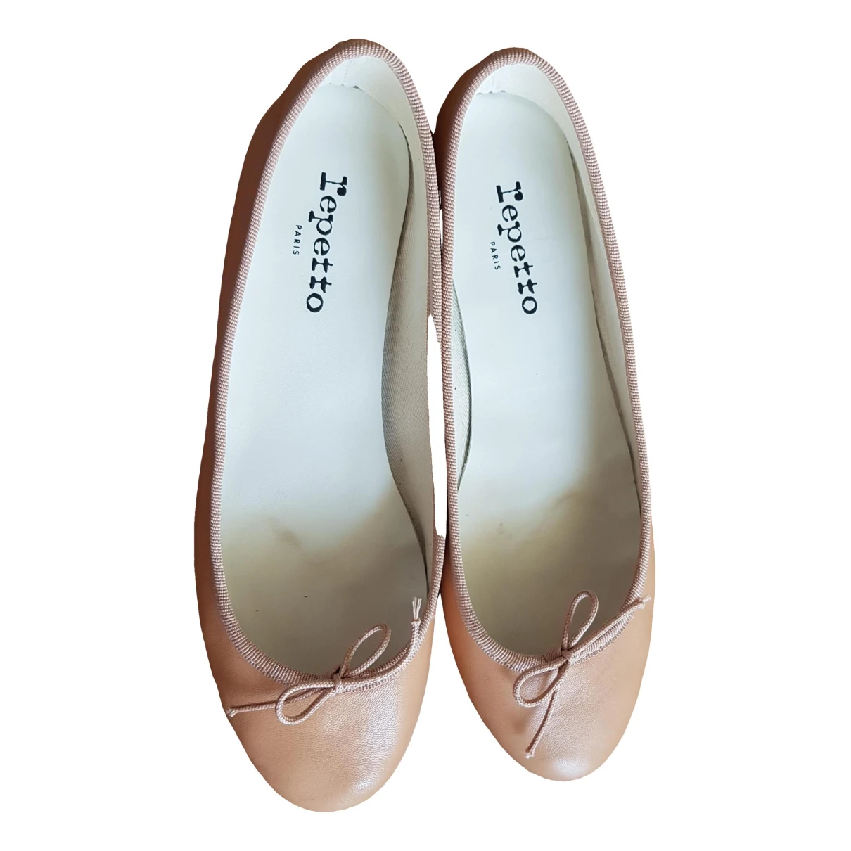 Pre-owned Repetto Leather Ballet Flats In Pink