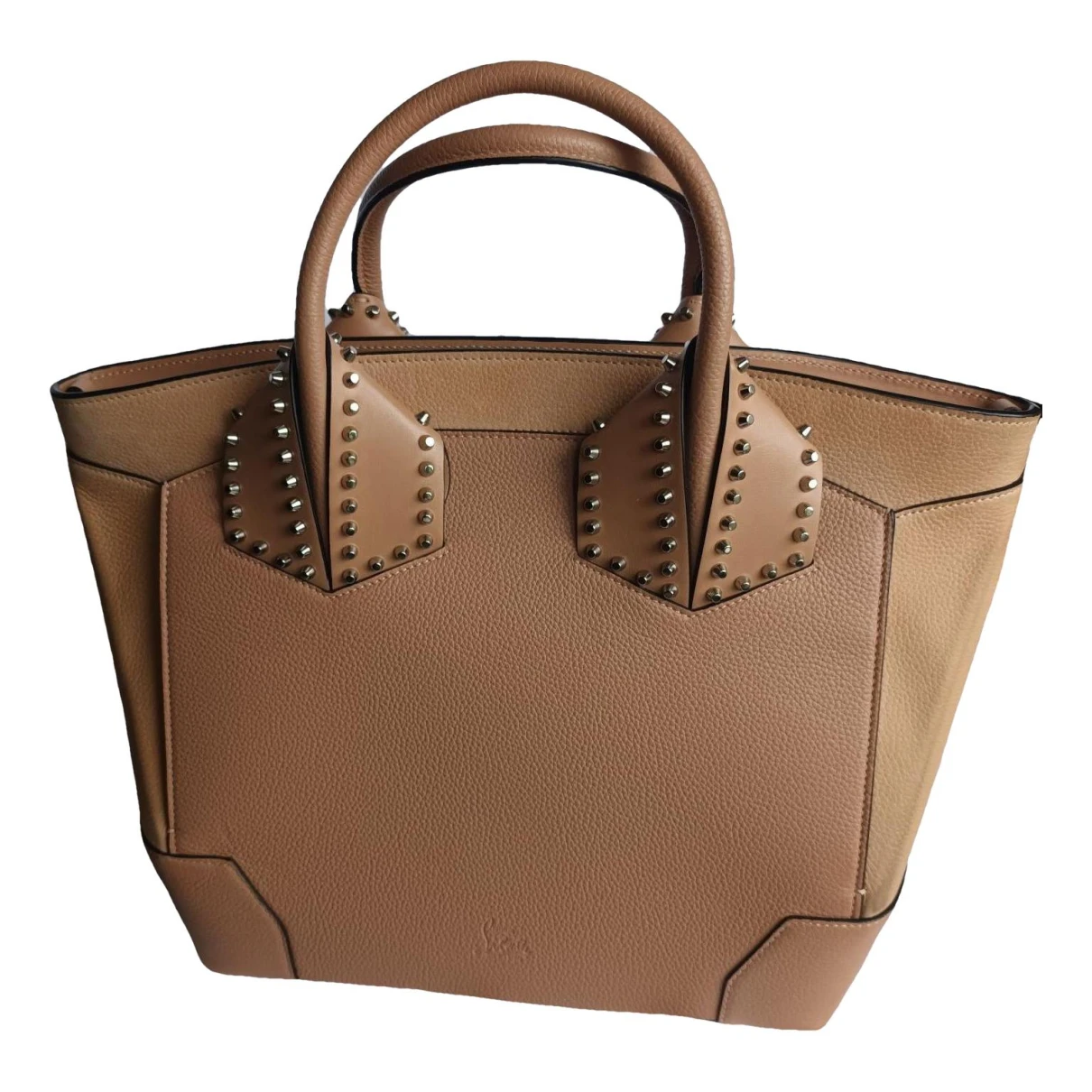 Pre-owned Christian Louboutin Éloïse Leather Handbag In Beige