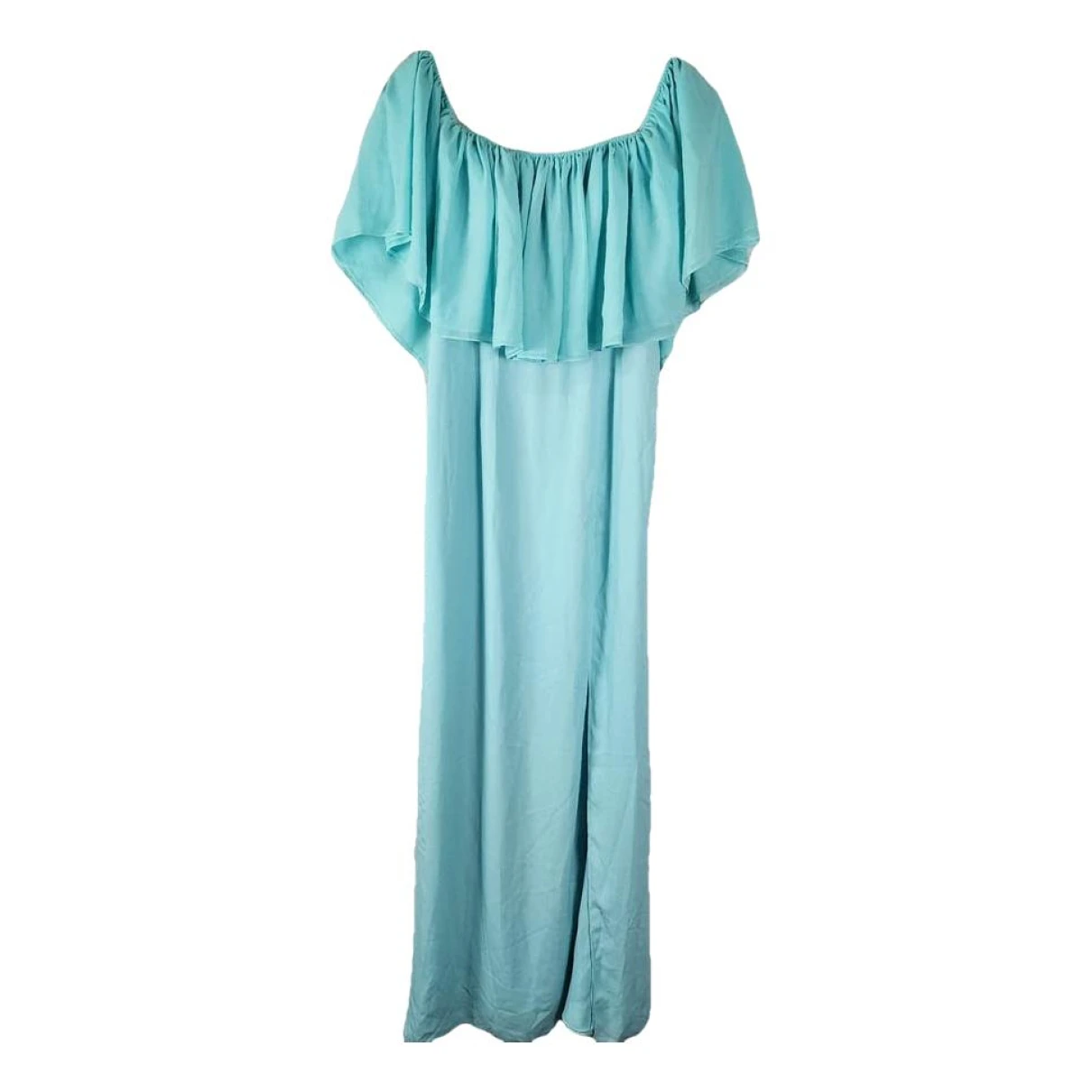 Pre-owned Fame And Partners Maxi Dress In Blue
