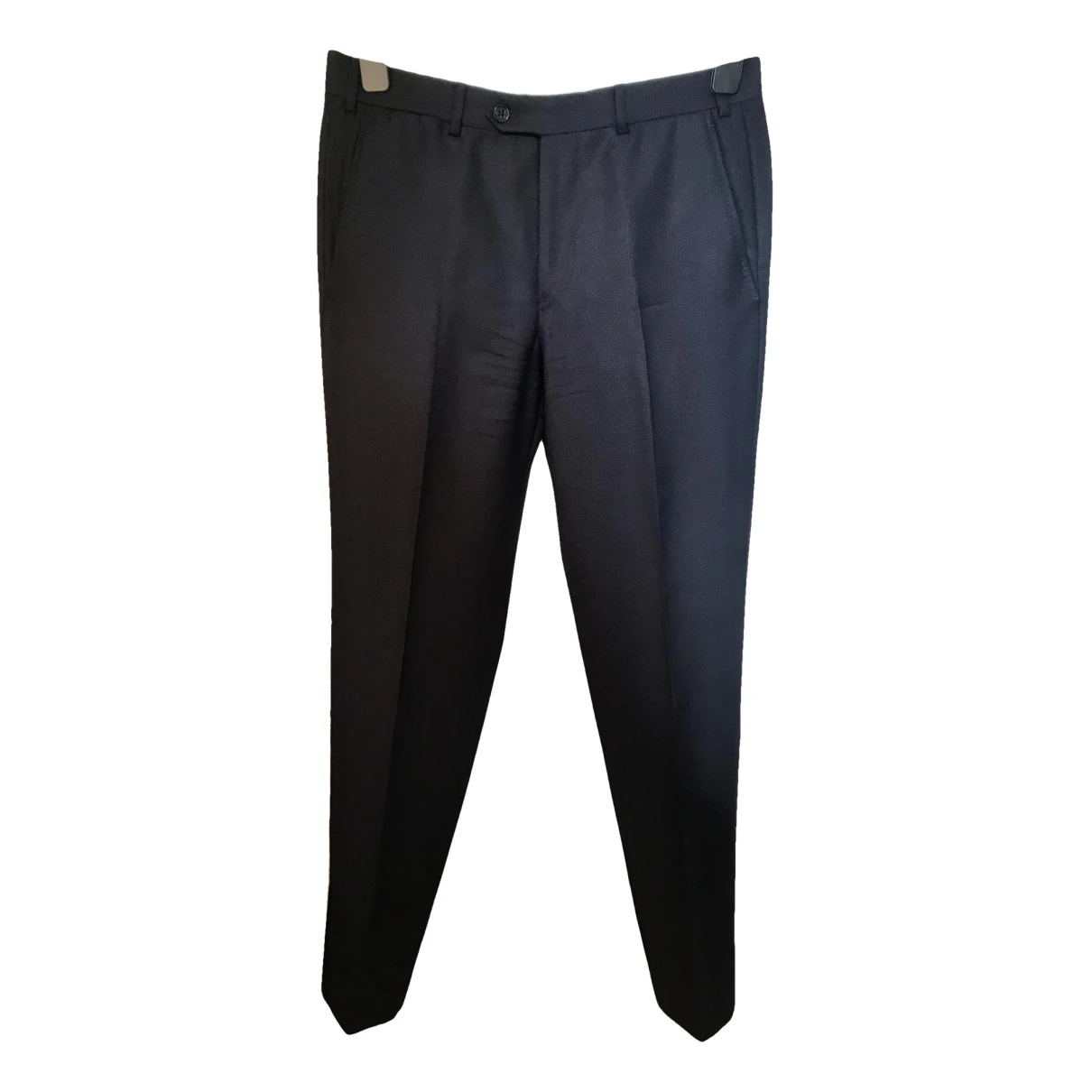 Pre-owned Armani Collezioni Trousers In Navy